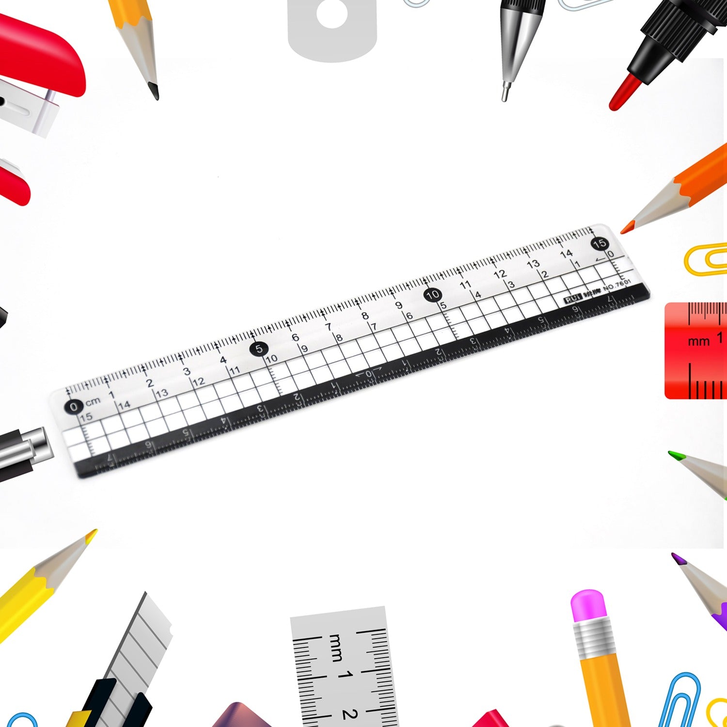 7921 TRANSPARENT RULER, PLASTIC RULERS, FOR SCHOOL CLASSROOM, HOME, OR OFFICE (15 Cm) 7921 TRANSPARENT RULER, PLASTIC RULERS, FOR SCHOOL CLASSROOM, HOME, OR OFFICE (15 Cm)